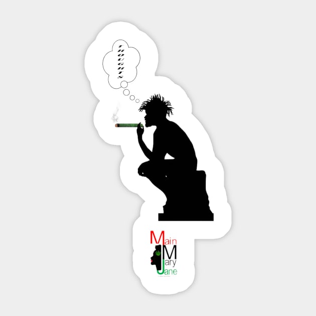 Thoughts Sticker by Main Mary Jane Cannabis Collectibles